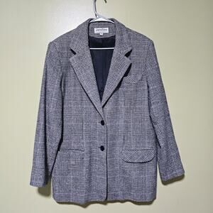 Jonathan Michael Blazer Vintage Wool Camel Hair Pockets Size 14 Old Money Preppy